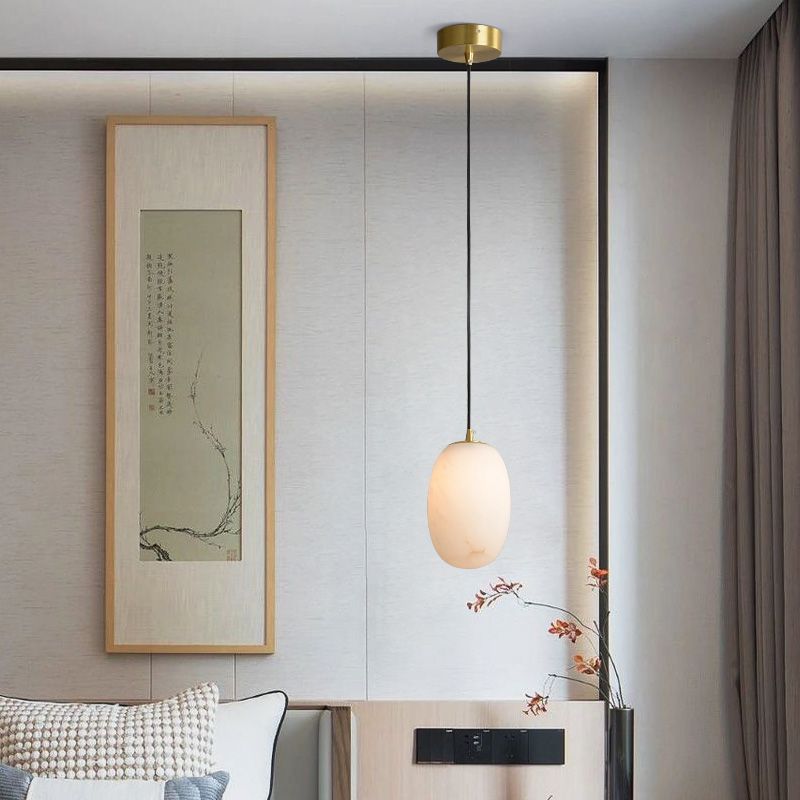 Alabaster Bedside Pendant Light - thebelacan