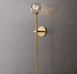 BOUBLE Clear Crystal Ball Wall Sconce 28"H