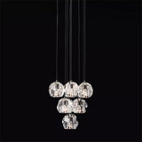 BOUBLE Crystal Ball Cluster Chandelier 14"