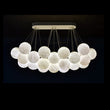 Setlla 27-Alabaster Ball Chandelier, Luxury Model Lighting