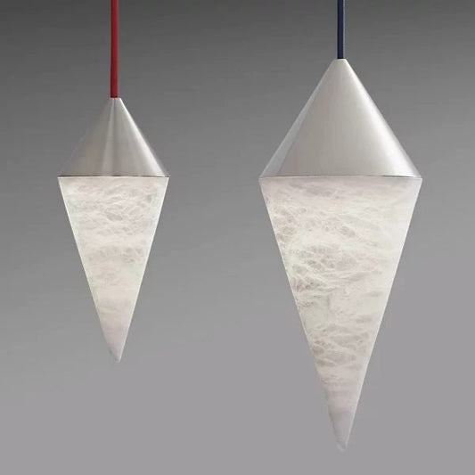 Hannah Alabaster Chandelier,  Simple Pendant Light