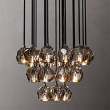 BOUBLE Crystal Ball Cluster Chandelier 24"