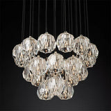 BOUBLE Crystal Ball Cluster Chandelier 24"