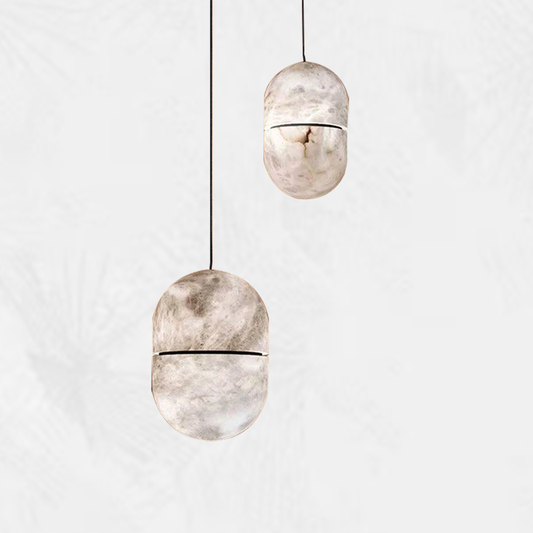 Culoud Alabaster Symmetry Mini Pendant Light