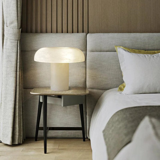 Culoud Alabaster Mushroom Table Lamp