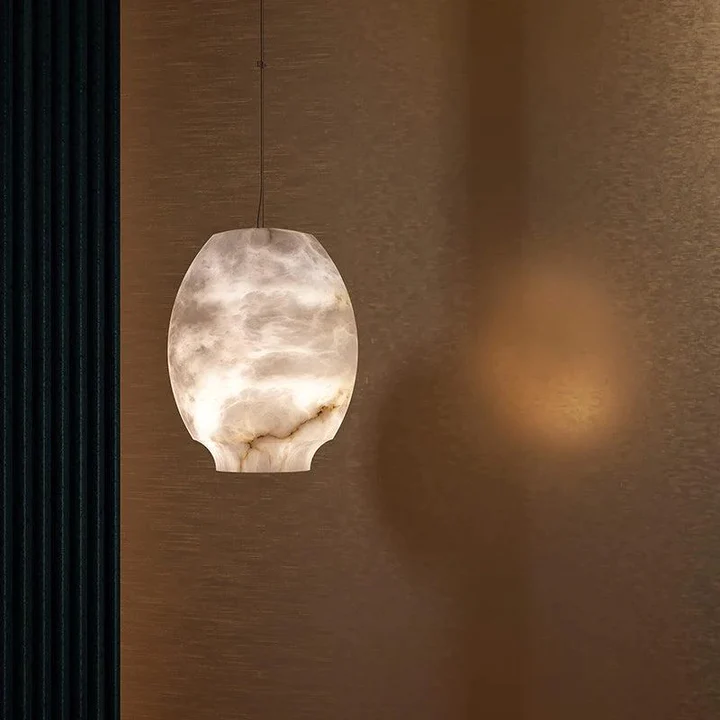 Culoud Alabaster Lantern Pendant Light