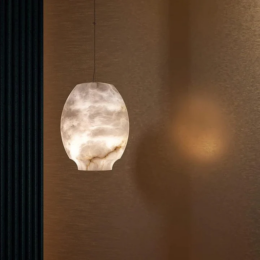 Culoud Alabaster Lantern Pendant Light