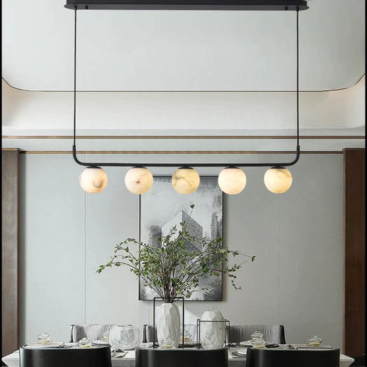 Culoud Alabaster Global Kitchen Island Pendant