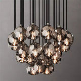 BOUBLE Crystal Ball Cluster Chandelier 24"