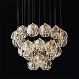 BOUBLE Crystal Ball Cluster Chandelier 24"