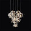 BOUBLE Crystal Ball Cluster Chandelier 14"