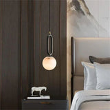 Culoud Modern Alabaster Sphere Pendant Light