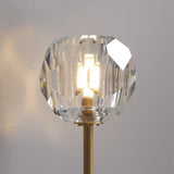 BOUBLE Clear Crystal Ball Wall Sconce 28"H