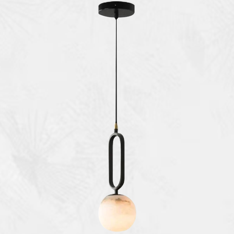 Culoud Modern Alabaster Sphere Pendant Light