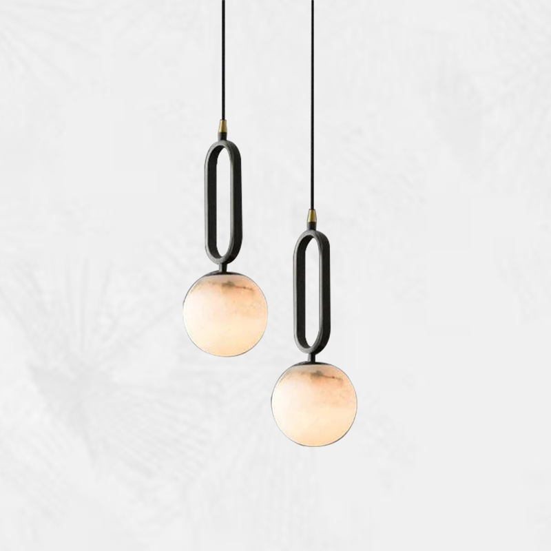 Culoud Modern Alabaster Sphere Pendant Light