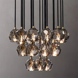 BOUBLE Crystal Ball Cluster Chandelier 24"