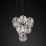 BOUBLE Crystal Ball Cluster Chandelier 14"