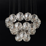 BOUBLE Crystal Ball Cluster Chandelier 24"