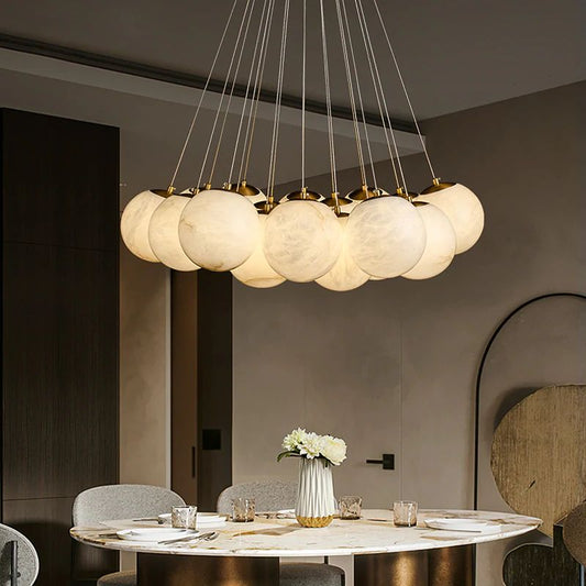 Alabaster Multi-lights Ceiling Pendant