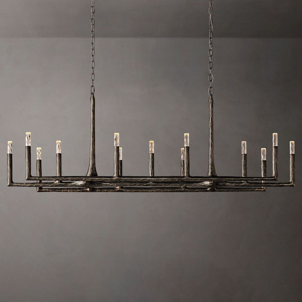 Avarit Forged Linear Chandelier 72"