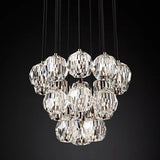 BOUBLE Crystal Ball Cluster Chandelier 19"