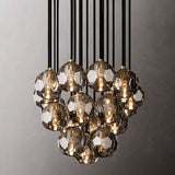 BOUBLE Crystal Ball Cluster Chandelier 19"