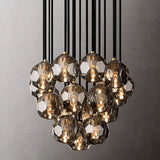 BOUBLE Crystal Ball Cluster Chandelier 19"