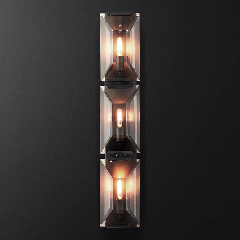 Harson Crystal Triple Wall Sconce - thebelacan