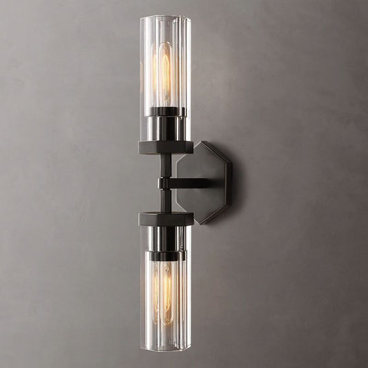 Lambert Hexagonal Linear Short Wall Sconce - thebelacan