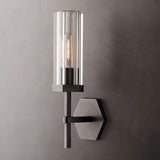 Lambert Hexagonal Short Wall Sconce - thebelacan