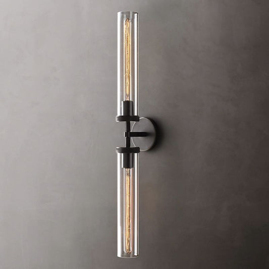 Lambert Round Linear Grand Wall Sconce - thebelacan