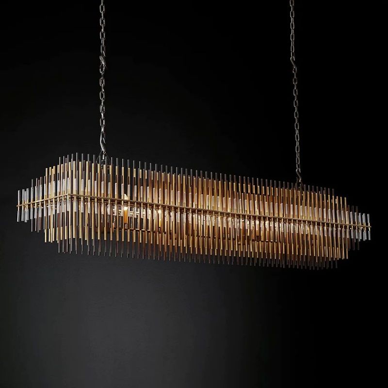 Liliam Rectangular Chandelier 54" - thebelacan