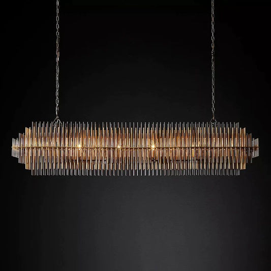 Liliam Rectangular Chandelier 54" - thebelacan