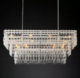 Margerie 3-Tier Rectangular Chandelier 60" - thebelacan