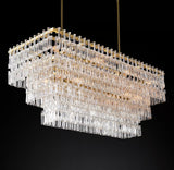 Margerie 3-Tier Rectangular Chandelier 60" - thebelacan