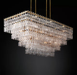 Margerie 4-Tier Rectangular Chandelier 72" - thebelacan