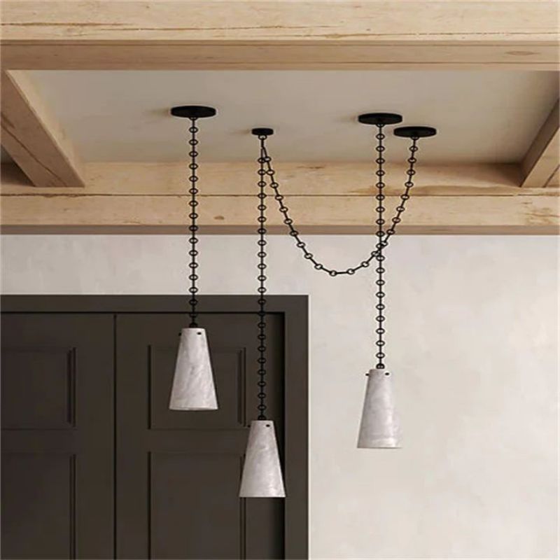 Alabaster Modern 3-Light Chandelier