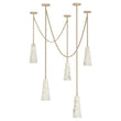 Alabaster Modern 5-Light Chandelier