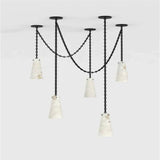 Alabaster Modern 5-Light Chandelier