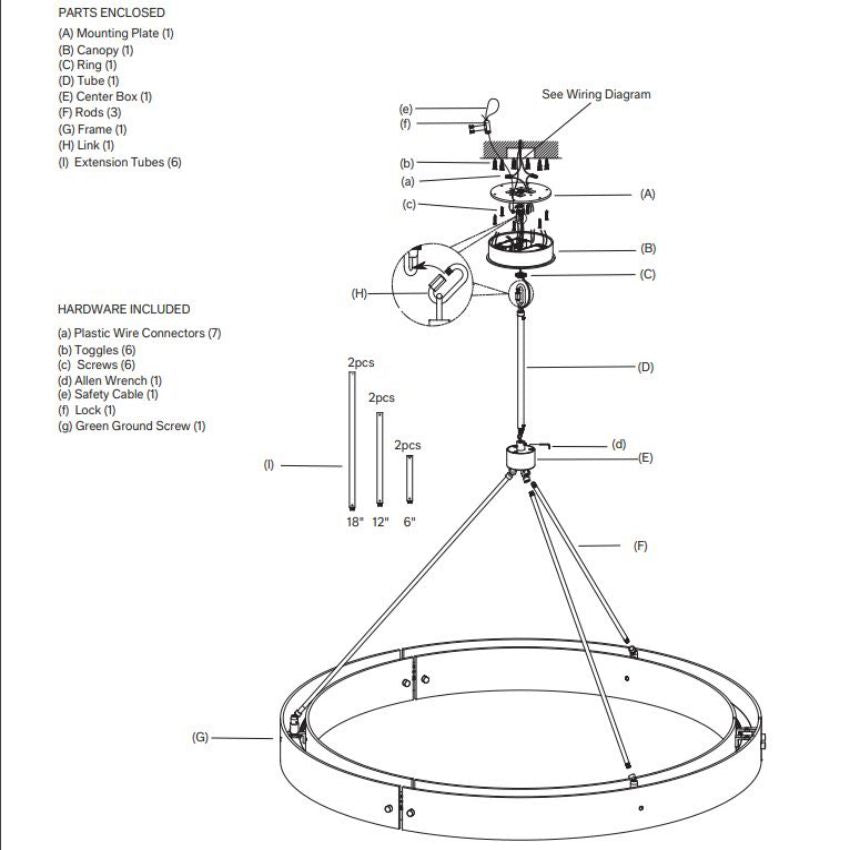 Arya Round Chandelier 60"