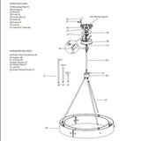 Arya Round Chandelier 36"