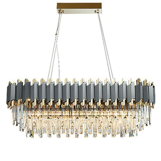 Glacia Rectangular Crystal Chandelier