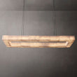 Alabaster Riveage Rectangular Chandelier 54"