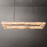 Alabaster Riveage Rectangular Chandelier 54"