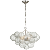 dl Talia Glass Globe Chandelier 24", Modern Kitchen Island Pendant Lamp