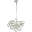 dl Talia Glass Globe Chandelier 24", Modern Kitchen Island Pendant Lamp