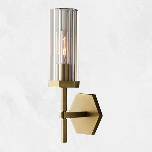 Lambo Modern Hexagonal Wall Sconce