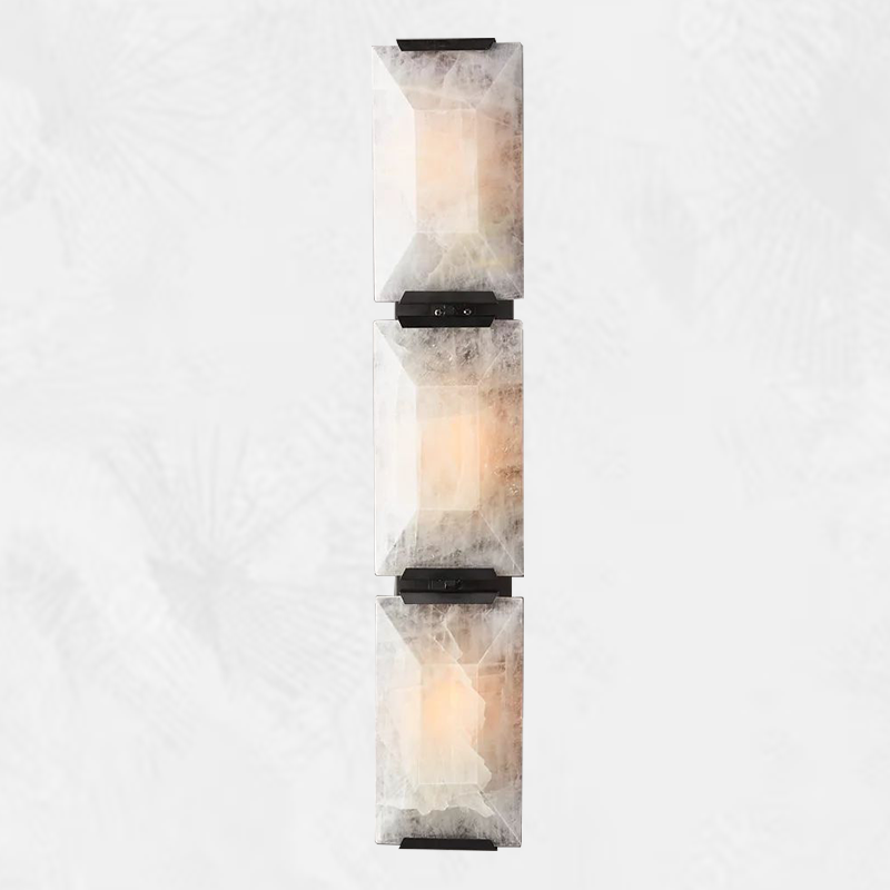 Halle Calcite Triple Wall Sconce