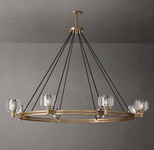 Demaret  Round Chandelier 60" for Living Room, Bedroom, Dining Table