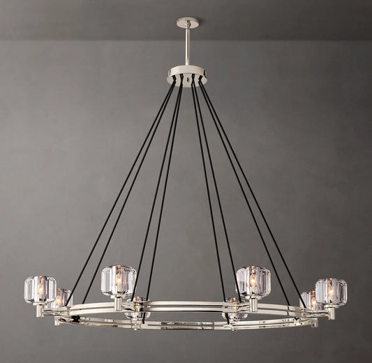 Demaret  Round Chandelier 60" for Living Room, Bedroom, Dining Table